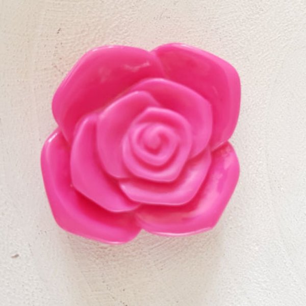 Fiore sintetico 37 mm N&deg;06-07 Rosa fluo