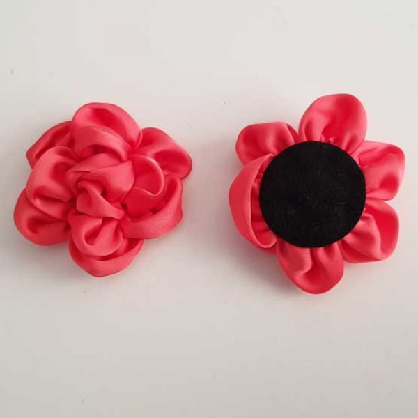 Fleur Tissus Uni 7/8 p&eacute;tales N&deg;02-02