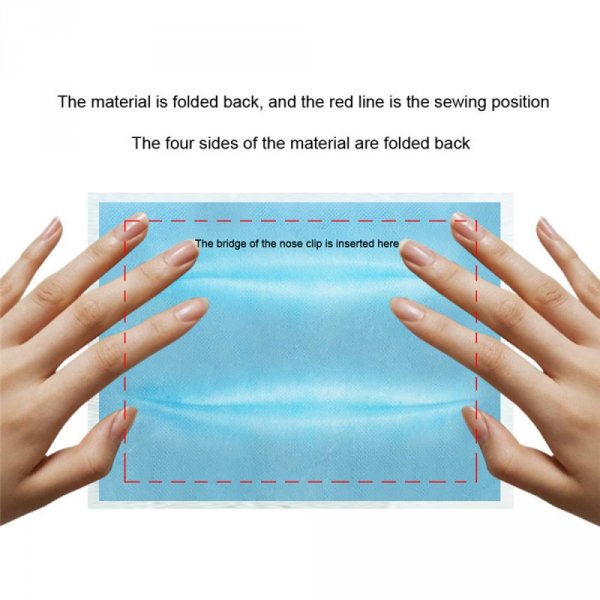 Kit per la creazione di maschere con filtro per il ponte nasale e fascia per le orecchie