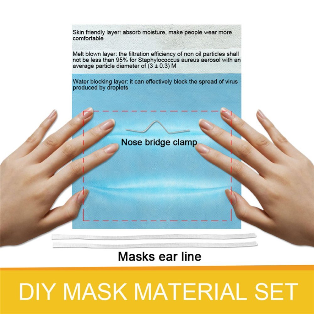 Kit per la creazione di maschere con filtro per il ponte nasale e fascia per le orecchie