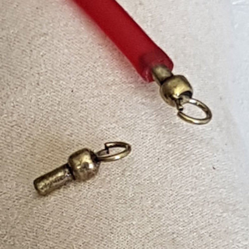 Confezione da 10 fermagli in PVC cavo da 5 mm
