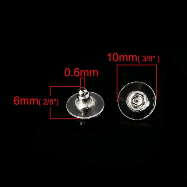 Confezione da 100 punte per orecchini n. 05 (50 paia).