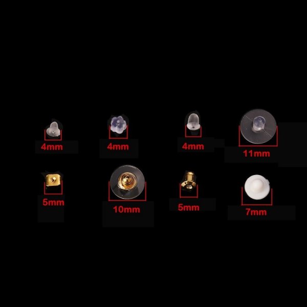 Lotto di 400 punte miste N&deg;02 (200 paia) per orecchini.