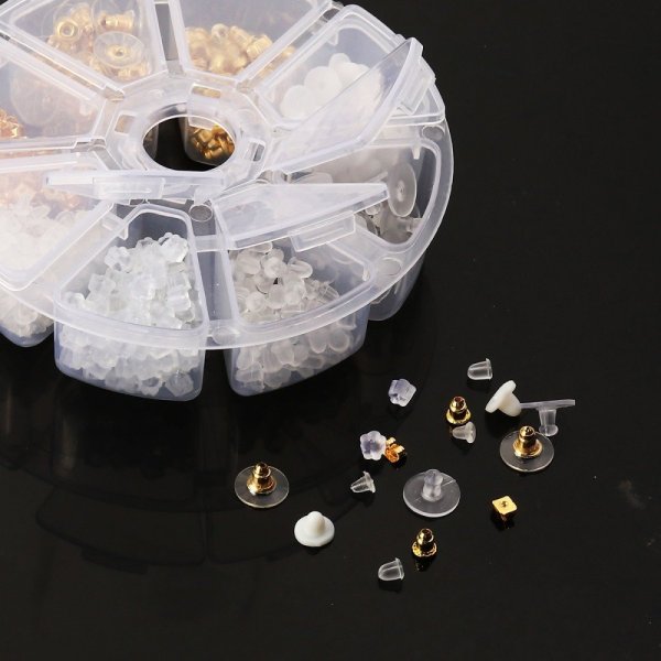 Lotto di 400 punte miste N&deg;02 (200 paia) per orecchini.