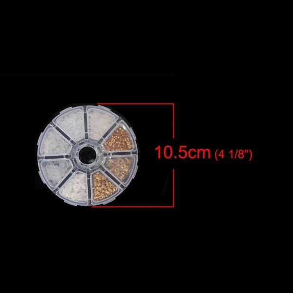 Lotto di 400 punte miste N&deg;02 (200 paia) per orecchini.