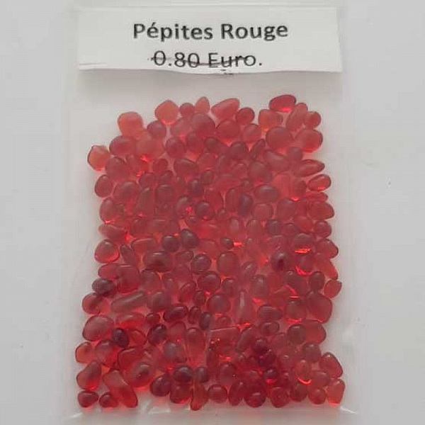 Micro bille P&eacute;pite Rouge sachet de 4 Grammes
