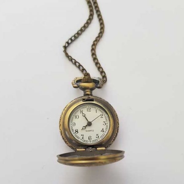 Divers 01 Orologio a soffietto in bronzo antico con catena