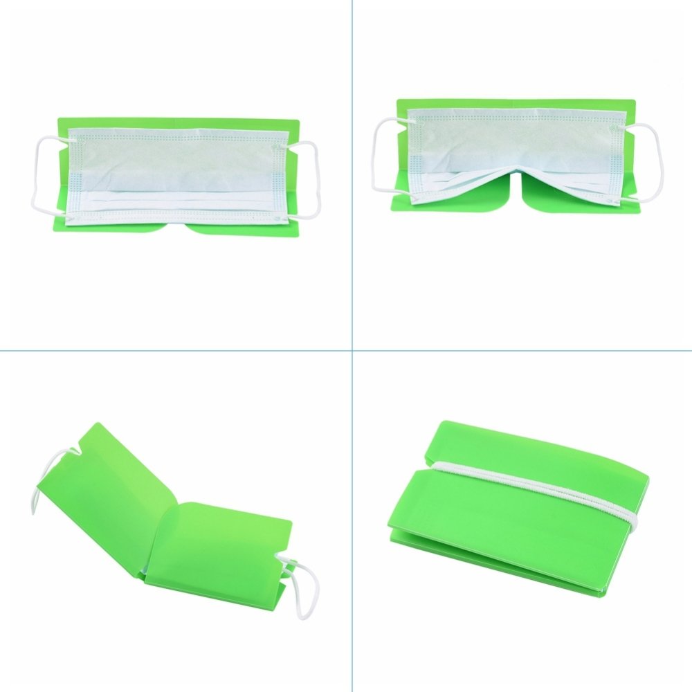 Organizzatore di clip di stoccaggio in plastica di colore lime