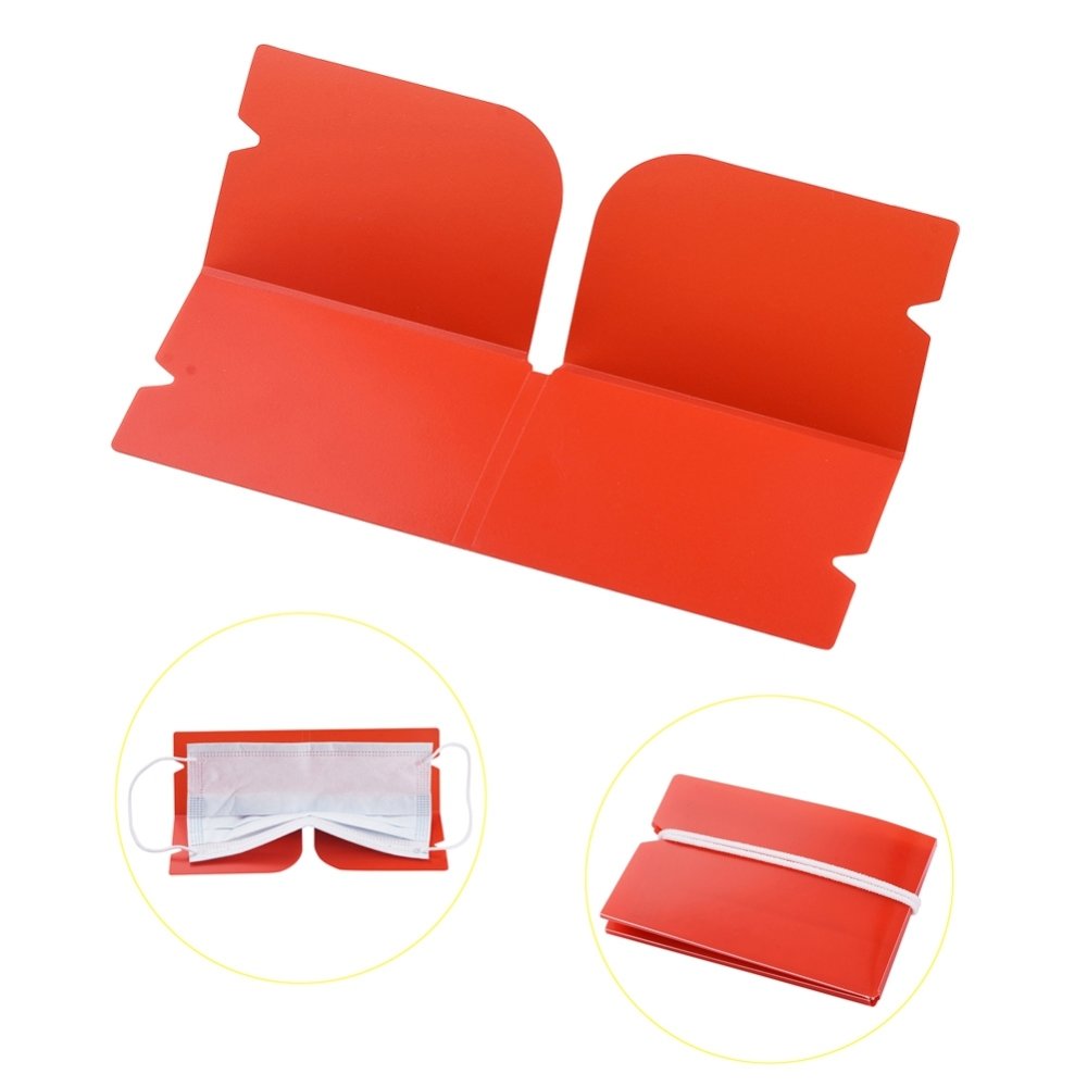 Organizzatore a clip in plastica rosso