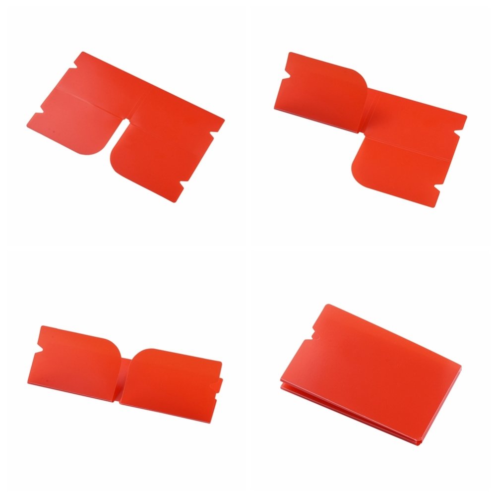 Organizzatore a clip in plastica rosso