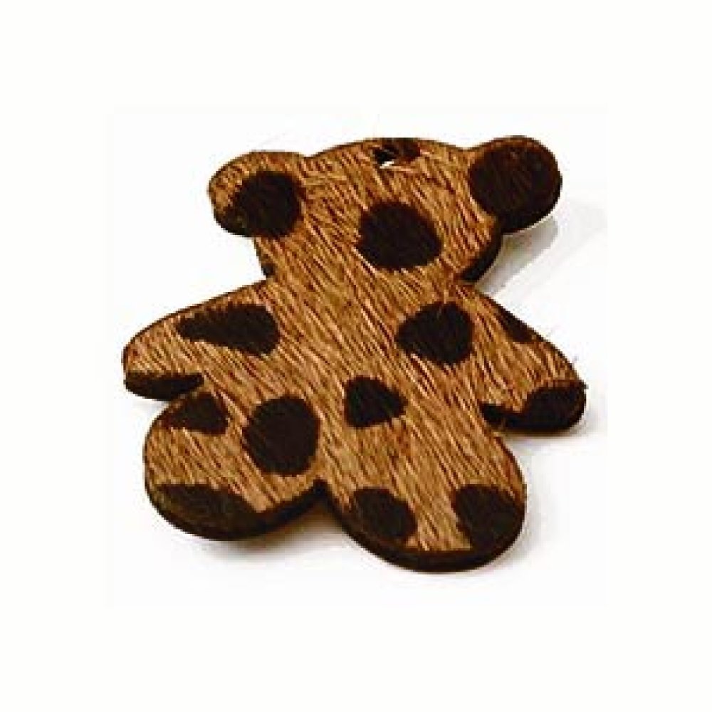 Orso di pelliccia marrone 24x29 mm x 1