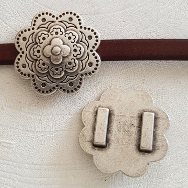 Zamak N&deg;10 Argento 13 mm passante