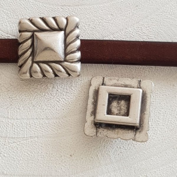 13 mm Zamak Passage N&deg;15 Argento