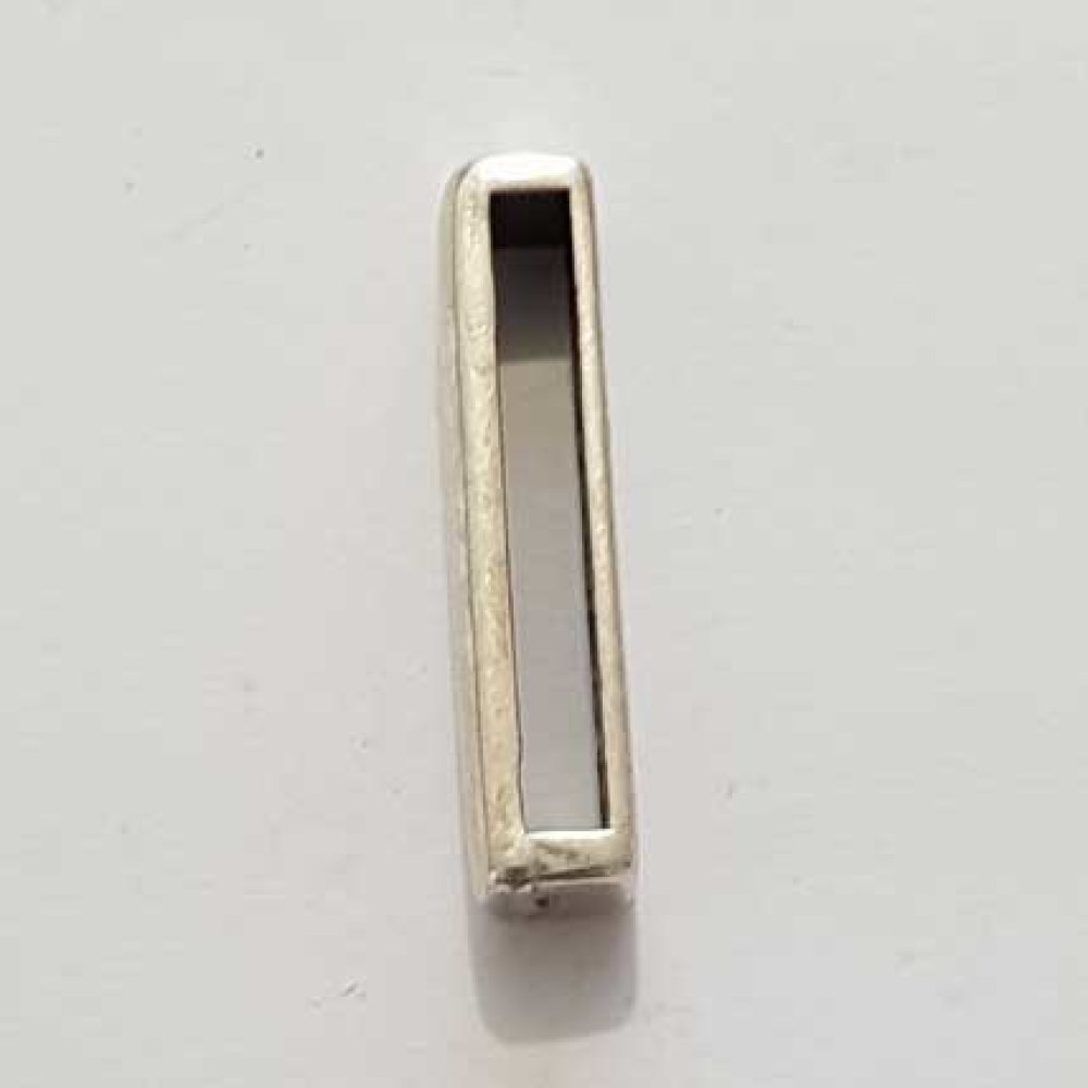 Passant 25 mm en Zamak Lettre I  Argent