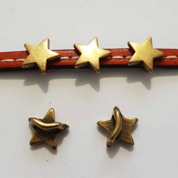 Passant 5 mm en Zamak N&deg;08 Bronze &eacute;toile