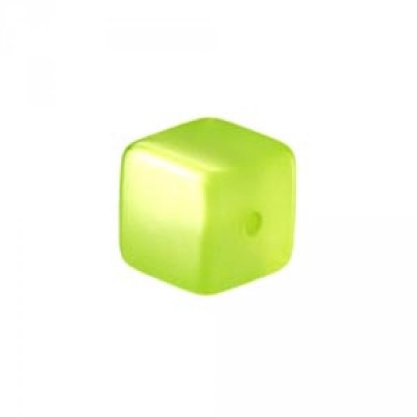 Perle Cube Polaris Brillant 10 mm Olivine