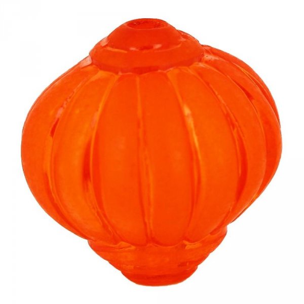 Perla Lucite forma lampione striata arancione