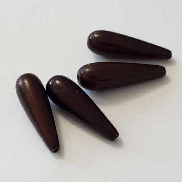 Perle Magique Goutte Marron Fonc&eacute; 30 mm