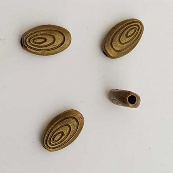 Perle divers en m&eacute;tal argent&eacute; 010 Bronze