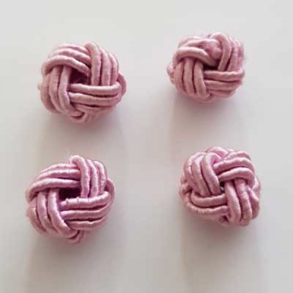 Perle n&oelig;ud chinois en cordelette 15mm N&deg;01 Mauve