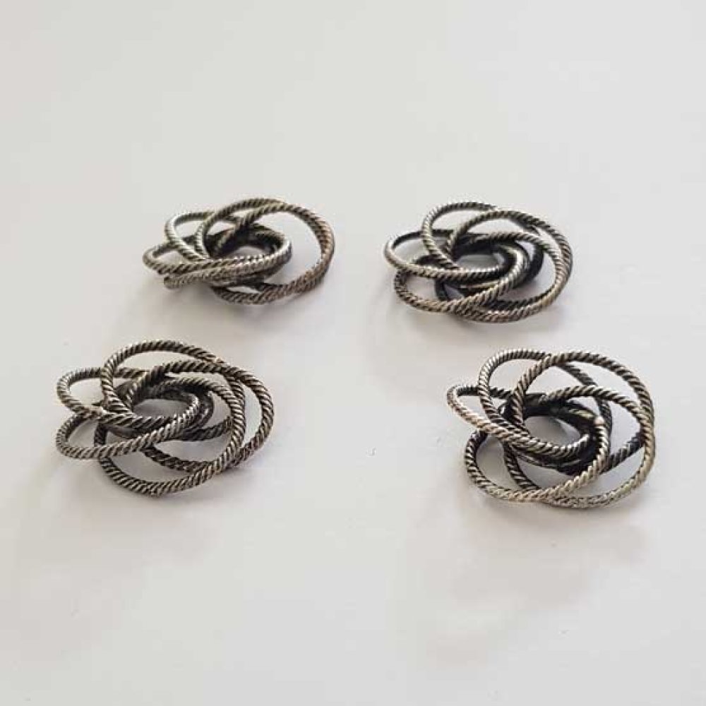 18 mm spirale d'argento N°01