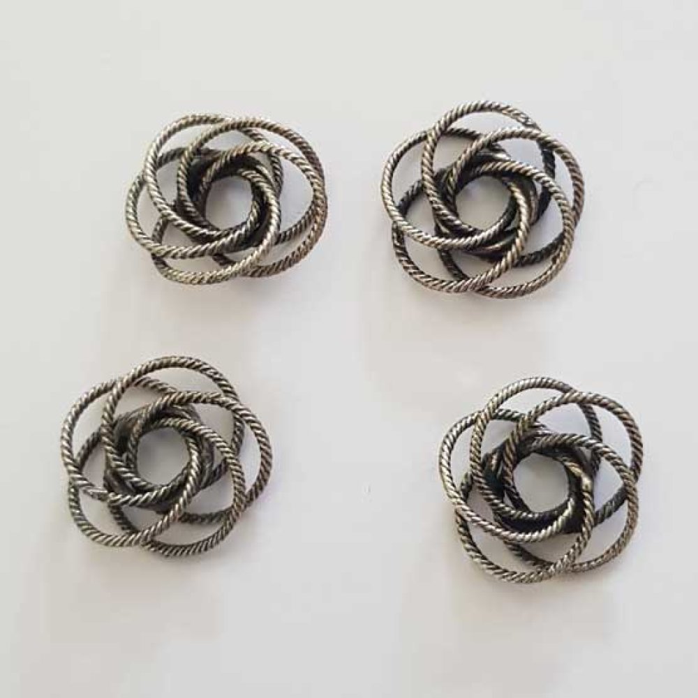 18 mm spirale d'argento N°01