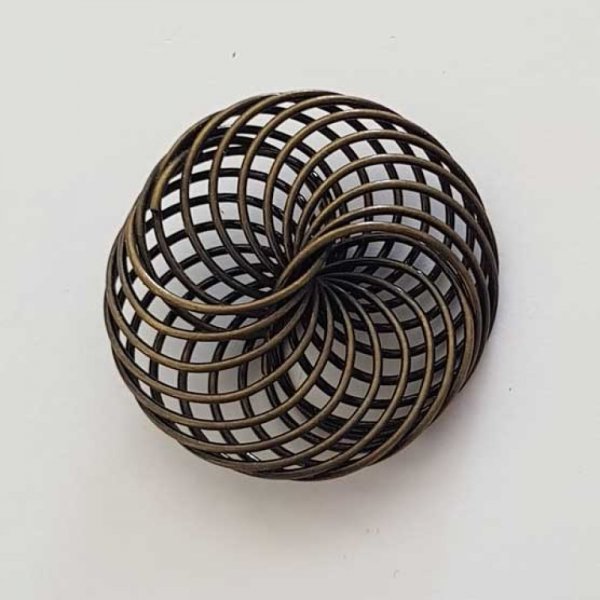 Perla a spirale floreale 30 mm N&deg;04