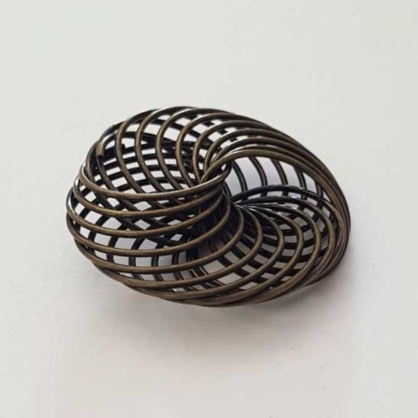 Perla a spirale floreale 30 mm N&deg;04