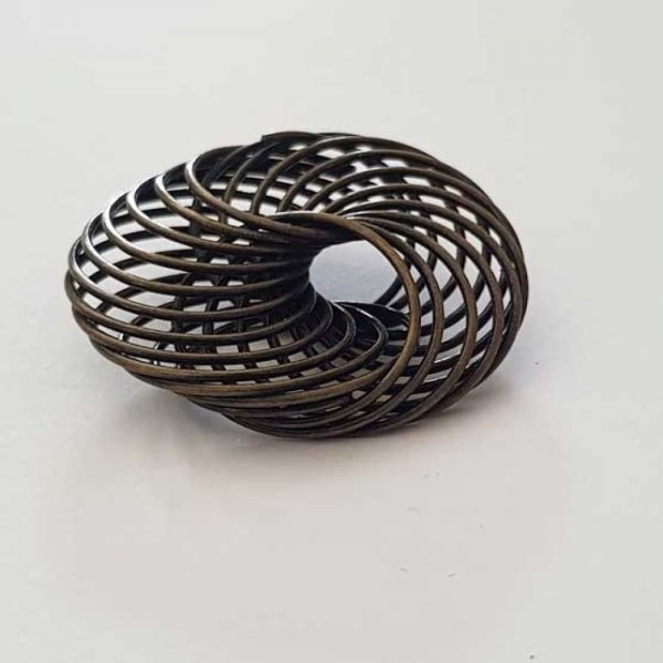 Perla a spirale floreale 30 mm N&deg;04