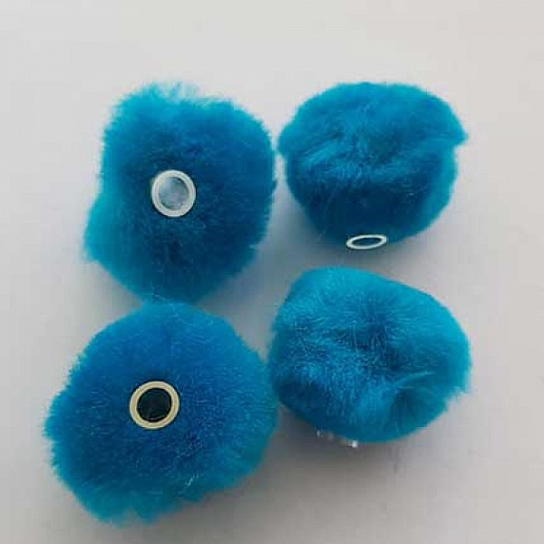 Pompon Rond Turquoise N&deg;03
