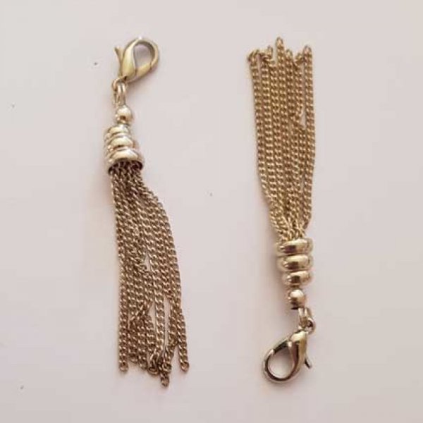 Pompon en m&eacute;tal Pampille Argent&eacute; N&deg;11