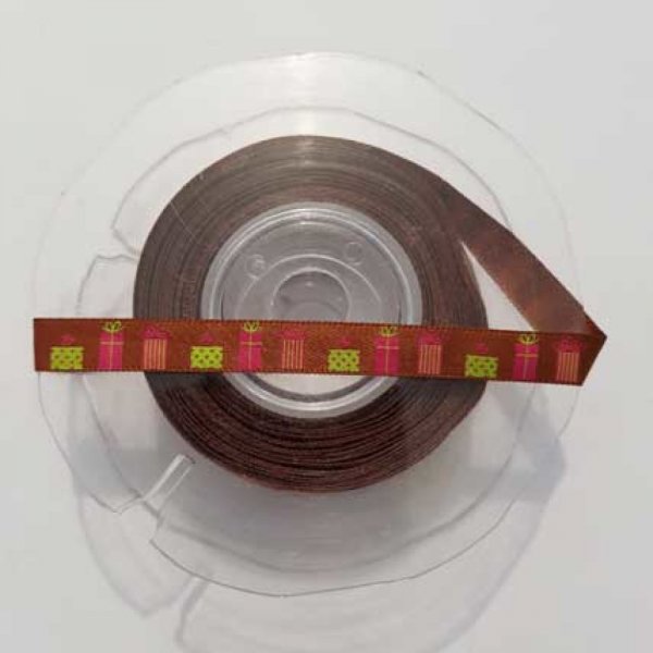 Ruban Galon 10 mm motif no&euml;l