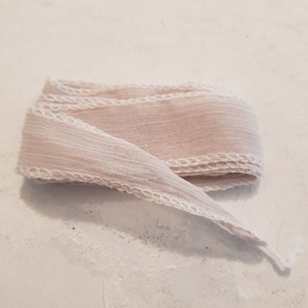 Nastro in rayon tinto a mano n. 07