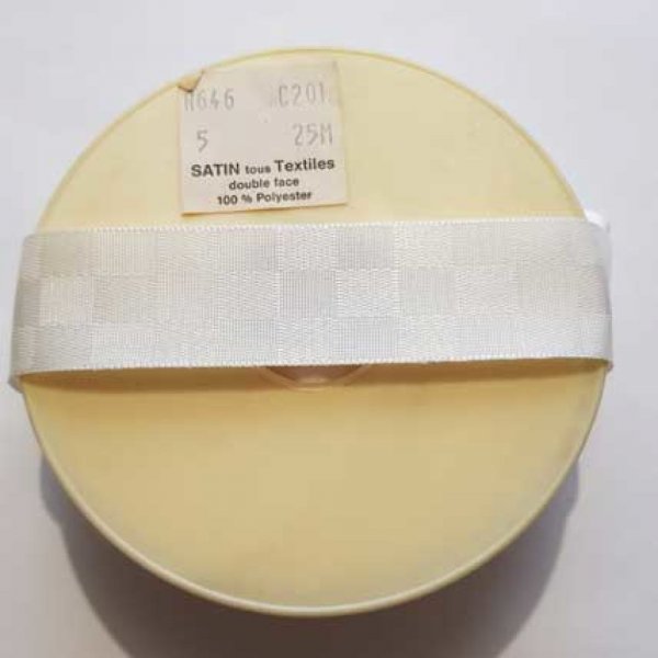 Ruban Satin Tous Textiles fantaisie double face 25 mm N&deg;C201