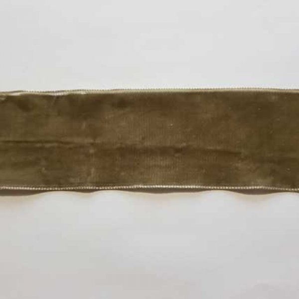 Ruban Velours Taupe 50 mm N&deg;01