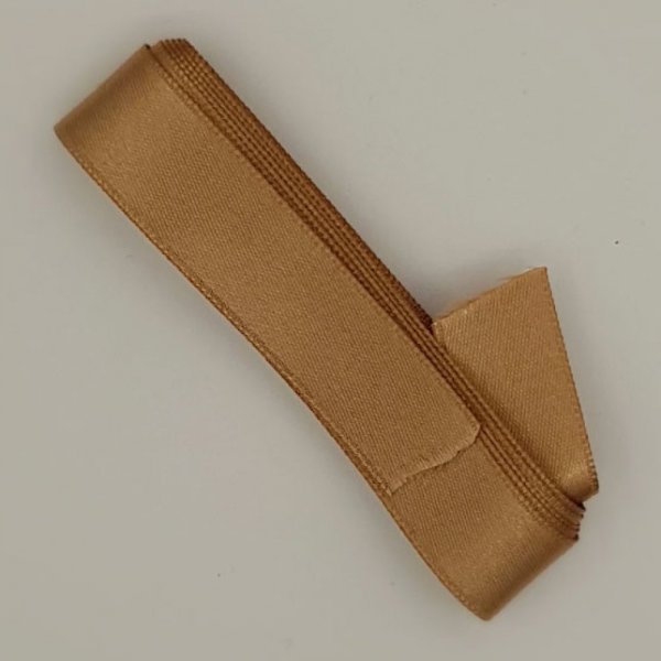 Ruban satin Marron Glac&eacute; double face de 16 mm x 1 m&egrave;tre