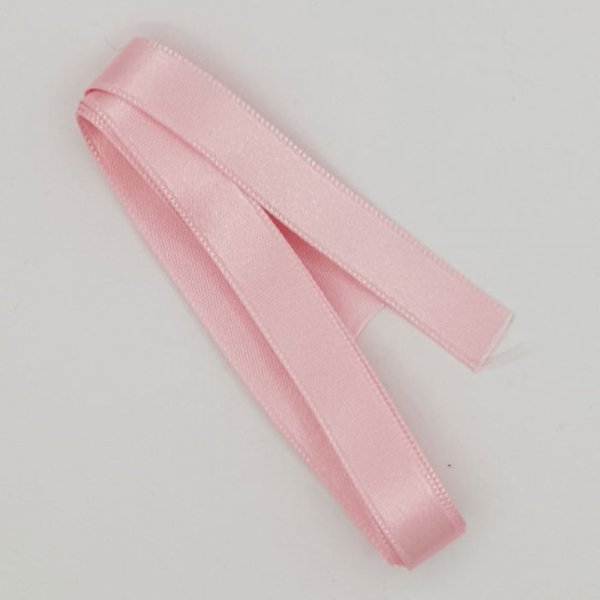 Ruban satin Rose Clair double face de 16 mm x 1 m&egrave;tre