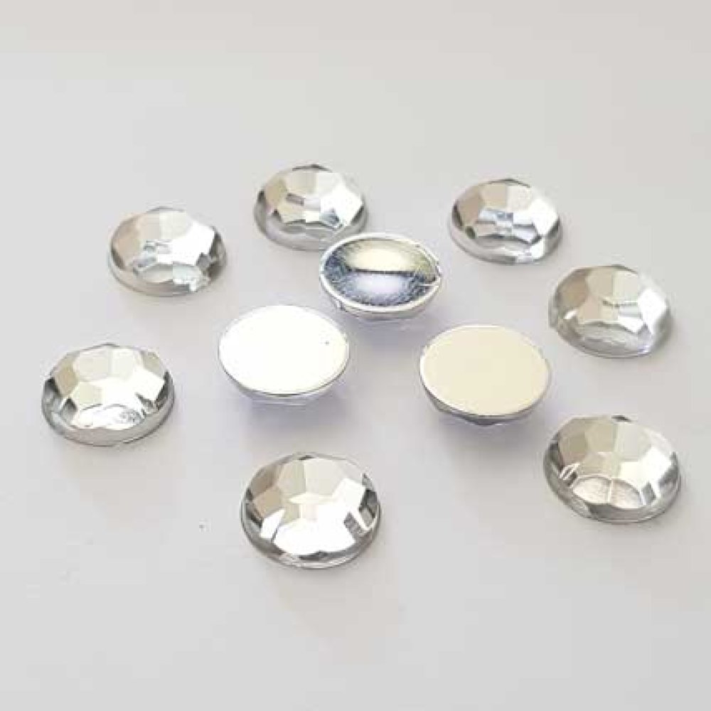 Strass rond argent 10 mm par 10 pièces