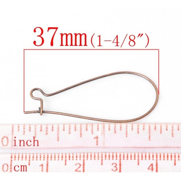 Porta orecchini Dormeuse 38mm N&deg;20 x 40 paia