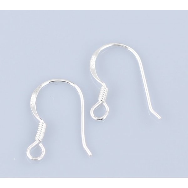 Portaorecchini a gancio in argento 925 N&deg;02 x 1 paio