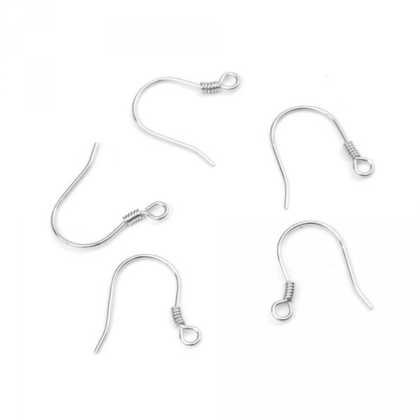 Portaorecchini a gancio in argento 925 N&deg;04 x 1 paio