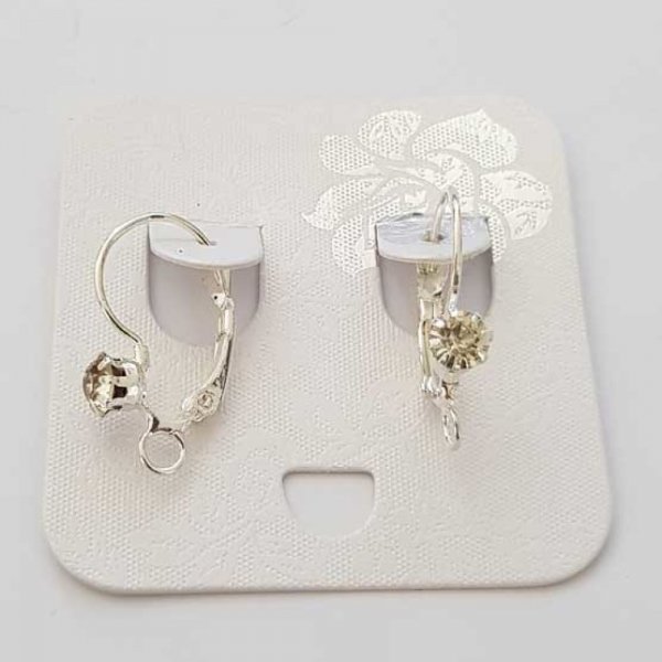 Portaorecchini Dormeuse N&deg;100 x 1 Paio Argento