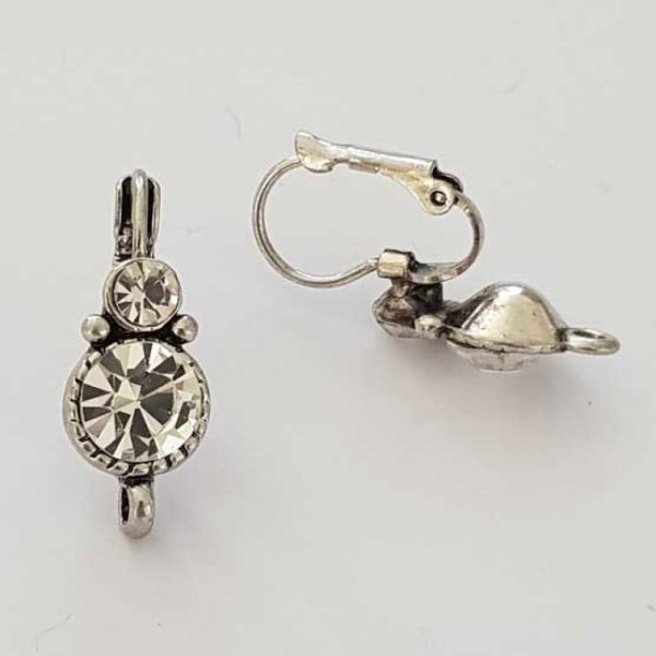 Portaorecchini Dormeuse N&deg;104 x 1 Paio Argento