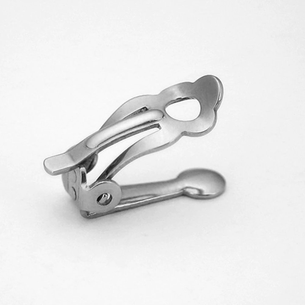 Porta orecchini Clip in acciaio inox N°02 x 1 coppia