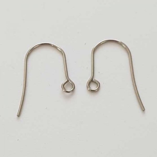 Support Boucle d'oreille Hame&ccedil;on Acier Inoxydable N&deg;02-02 X 1 Paire
