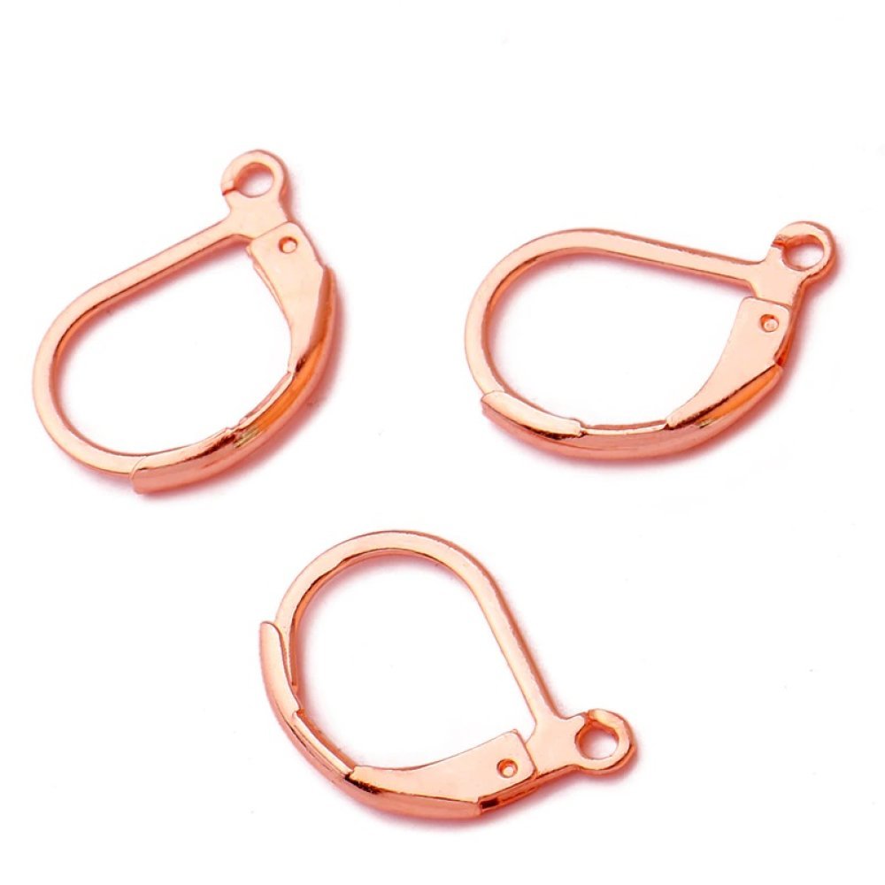 Support Boucle d'oreille Dormeuse Inoxydable N°02 Doré Rosé