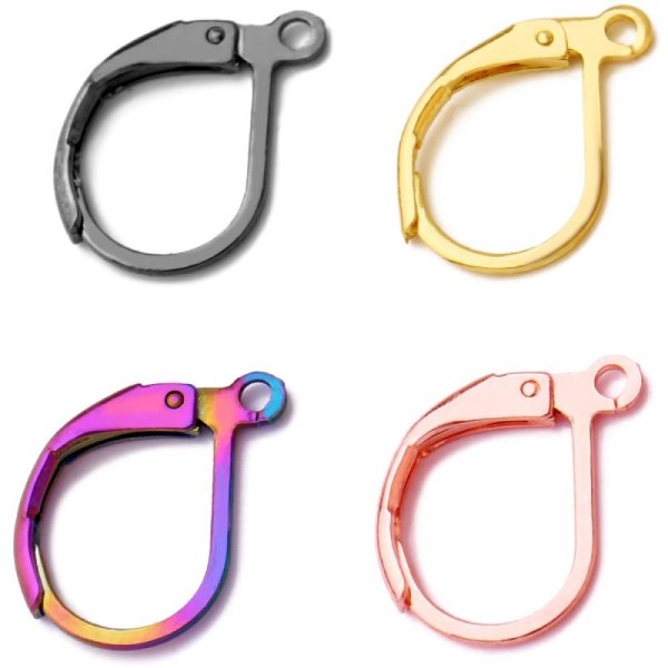 Support Boucle d'oreille Dormeuse Inoxydable N&deg;02 Multicolore