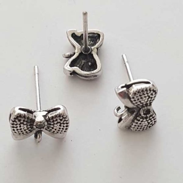Support Boucle d'oreille Puce N&deg;03 Argent