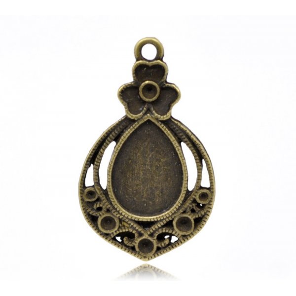 Goccia cabochon n. 02 Bronzo