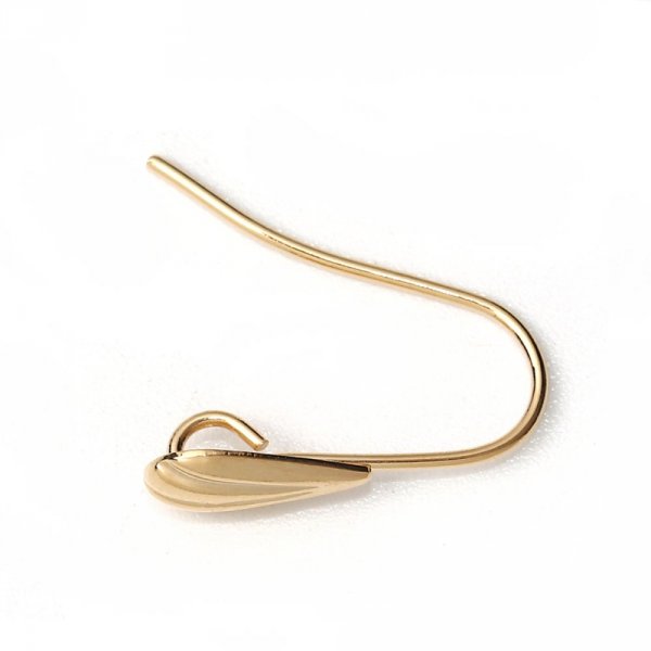 Porta orecchini N&deg;28 Gancio a conchiglia placcato oro